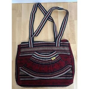 Pinzon Mexican Multicolored Woven Handbag 15”x12”